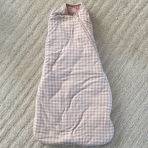 Gunamuna Pink Gingham Baby Sleep Sack Swaddle - NB-3 month 2.6 TOG